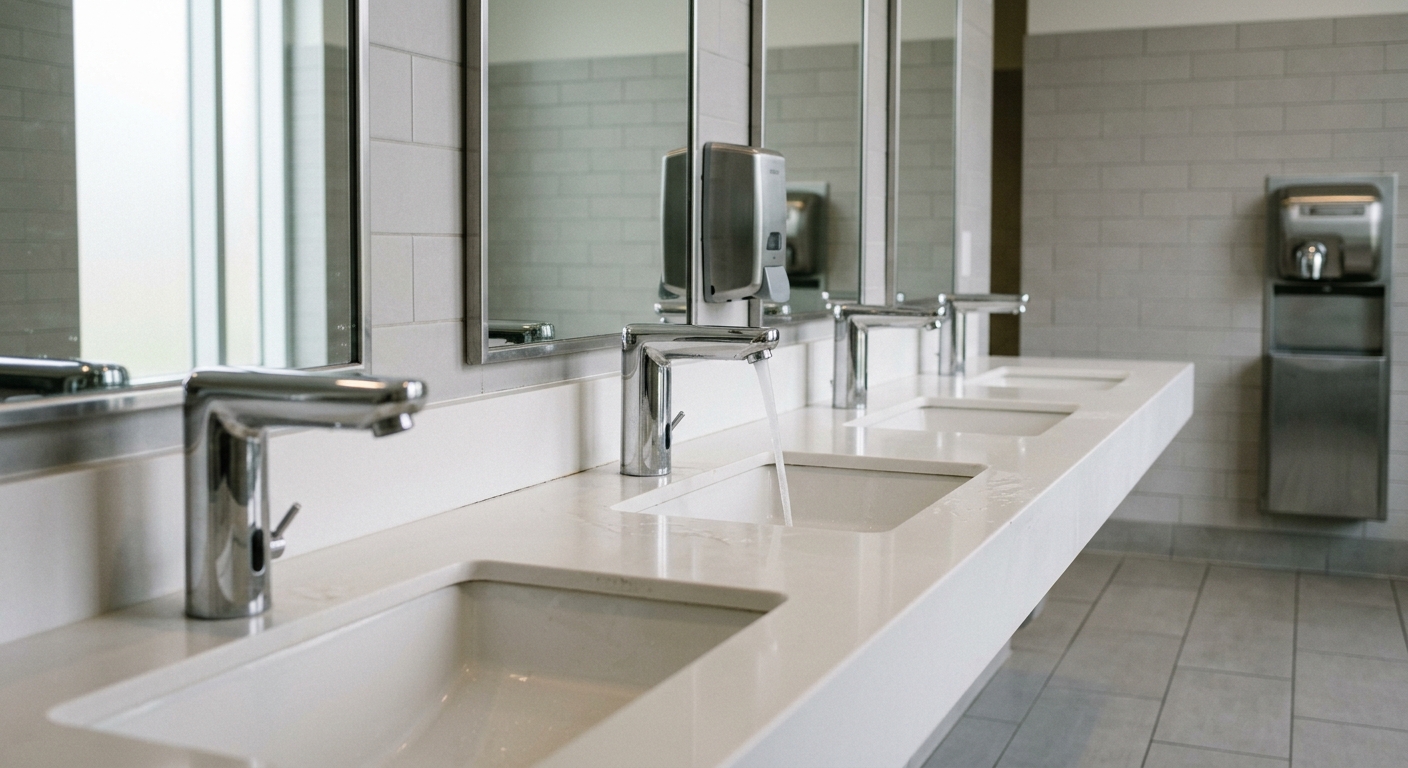 High-Traffic vs Low-Traffic Restrooms: Specifying Sensor Faucets